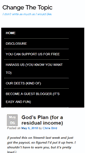 Mobile Screenshot of changethetopic.com
